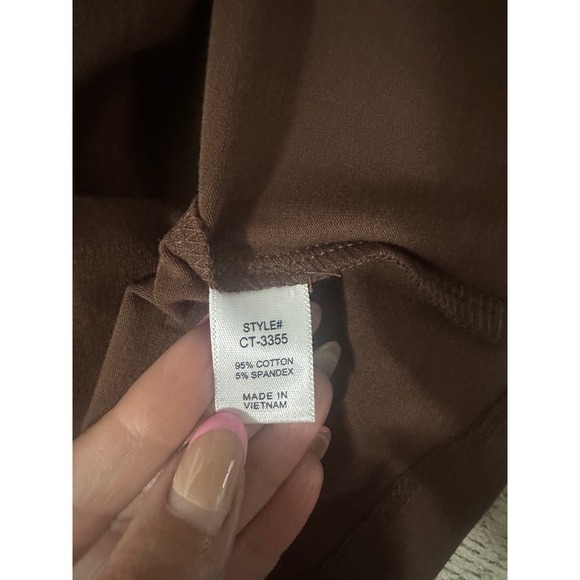 Zenana Lounge Set Women 1X Brown New Oversized Tee & Biker Shorts CTCP-3355X5 - Picture 6 of 7